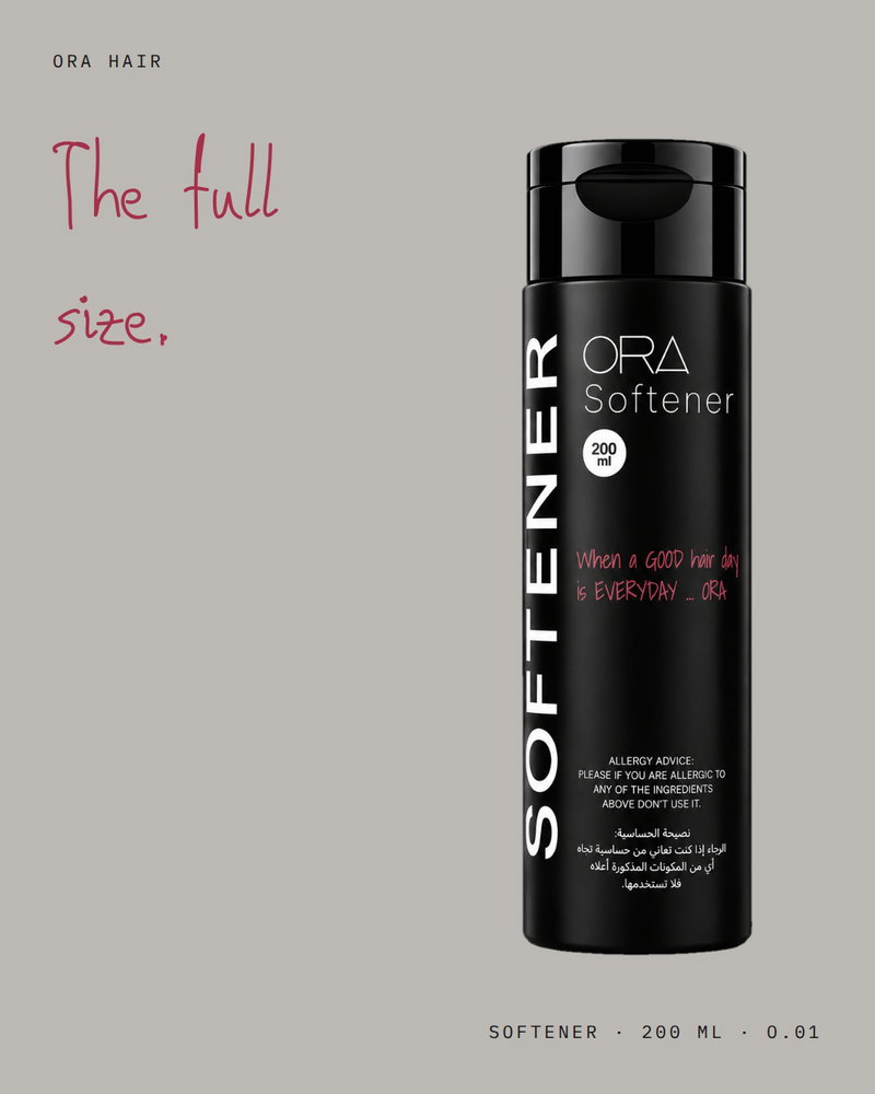 The same 40-minute treatment and the same protocol, with twice the volume for long or dense hair. Rinse with water only, no shampoo.