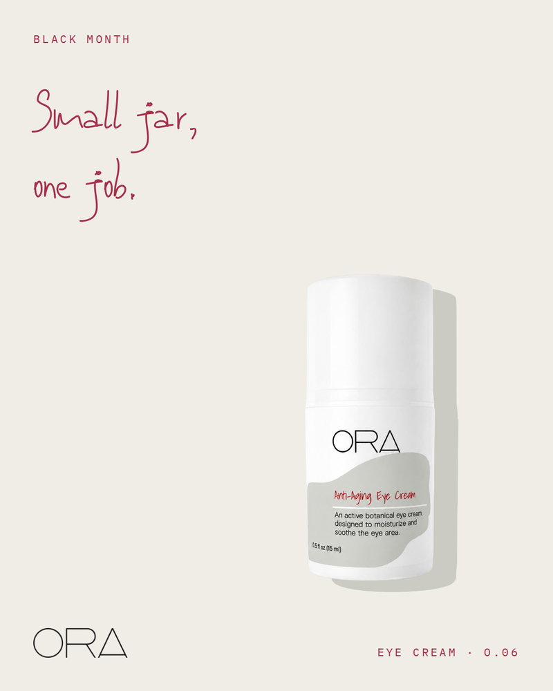 O.06, the Anti-Aging Eye Cream: designed to moisturize and soothe the delicate eye area.