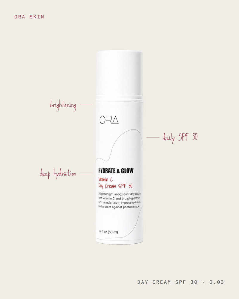 Vitamin C and broad spectrum SPF 30 in one daily moisturizer, so the morning routine is one product shorter. Use a quarter teaspoon for face...