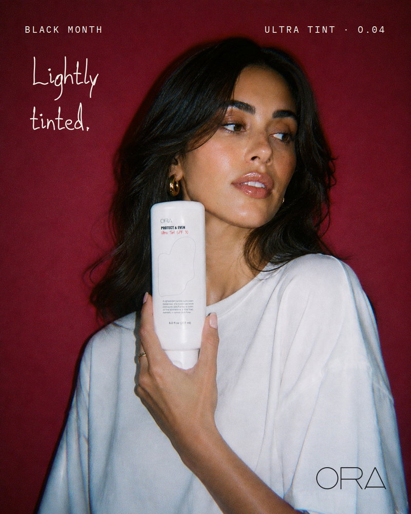 Ultra Tint SPF 30, a lightweight mineral sunscreen with a light tint. Broad-spectrum protection that evens the look of skin.
